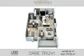 Apartamento 2 habitaciones 70 m² Mezitli, Turquía