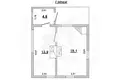 House 55 m² Muchaviecki sielski Saviet, Belarus