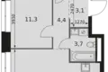 Appartement 3 chambres 67 m² Moscou, Russie