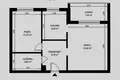 Appartement 2 chambres 54 m² Varsovie, Pologne