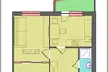 Wohnung 1 zimmer 26 m² Tsyrkuny, Ukraine