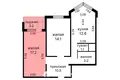 2 bedroom apartment 59 m² Kopishche, Belarus
