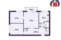 Appartement 3 chambres 54 m² Minsk, Bélarus