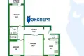 3 room apartment 64 m² Minsk, Belarus