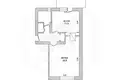 1 room apartment 42 m² Masievicy, Belarus