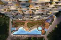 Complexe résidentiel New Safa Gate Residence with spa areas and green gardens close to Burj Khalifa, Safa Park, Dubai, UAE