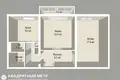 2 room apartment 53 m² Minsk, Belarus
