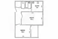 Wohnung 2 zimmer 50 m² Muchaviecki sielski Saviet, Belarus