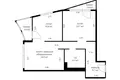 3 room apartment 52 m² Minsk, Belarus