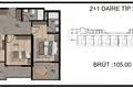 Appartement 2 chambres 50 m² Mezitli, Turquie