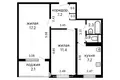 Wohnung 2 zimmer 47 m² Minsk, Belarus