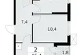 2 room apartment 46 m² Krasnoye Selo, Russia