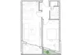 1 room apartment 46 m² Boreti, Montenegro