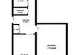 2 room apartment 44 m² Minsk, Belarus