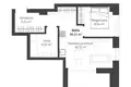 2 room apartment 40 m² Vilnius, Lithuania