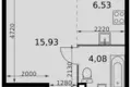 Студия 1 комната 27 м² Москва, Россия