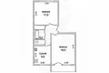 Apartamento 2 habitaciones 42 m² Malaryta, Belarús
