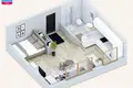 Квартира 1 комната 29 м² Вильнюс, Литва