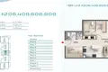 Appartement 2 chambres 78 m² Émirats arabes unis, Émirats arabes unis