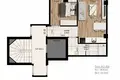 2 bedroom penthouse 75 m² Kadikoy, Turkey