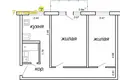 Квартира 2 комнаты 44 м² Минск, Беларусь