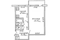 Wohnung 1 zimmer 33 m² Minsk, Belarus