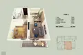 Квартира 1 спальня 42 м² Доброта, Черногория