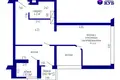 Квартира 3 комнаты 58 м² Минск, Беларусь