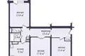 3 room apartment 73 m² Minsk, Belarus