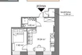 Квартира 2 комнаты 31 м² Вильнюс, Литва