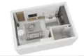 Studio apartment 45 m² Girne Belediyesi, Northern Cyprus