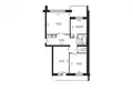 Mieszkanie 3 pokoi 63 m² Dzierżyńsk, Białoruś