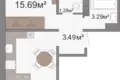 Apartamento 1 habitación 41 m² Viazan, Belarús