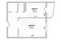 Appartement 1 chambre 42 m² Muchaviecki sielski Saviet, Bélarus