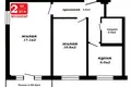 2 room apartment 43 m² Minsk, Belarus
