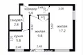 Квартира 2 комнаты 42 м² Минск, Беларусь