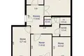 Appartement 4 chambres 75 m² Minsk, Bélarus