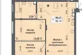 Appartement 3 chambres 92 m² Salihorsk, Bélarus