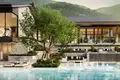 Complejo residencial New complex of villas with swimming pools and green areas close to bang Tao Beach, Phuket, Thailand