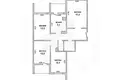 Appartement 4 chambres 79 m² Muchaviecki sielski Saviet, Bélarus
