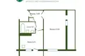 1 room apartment 31 m² Homyel, Belarus