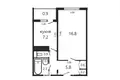 1 bedroom apartment 34 m² Minsk, Belarus