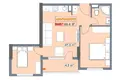 2 bedroom apartment 46 m² Batumi, Georgia