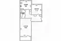 Квартира 2 комнаты 55 м² Малорита, Беларусь