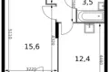 Wohnung 1 zimmer 37 m² Sapronovo, Russland