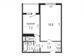 Mieszkanie 1 pokój 36 m² Mińsk, Białoruś