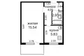 1 bedroom apartment 29 m² Minsk, Belarus