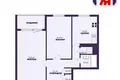 2 room apartment 49 m² Minsk, Belarus