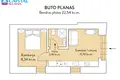 Mieszkanie 2 pokoi 23 m² Wilno, Litwa