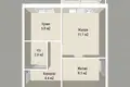 1 room apartment 31 m² Minsk, Belarus